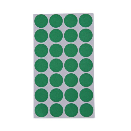 Universal Self-Adhesive Removable Color-Coding Labels, 0.75" dia., Green, PK1008 UNV40115